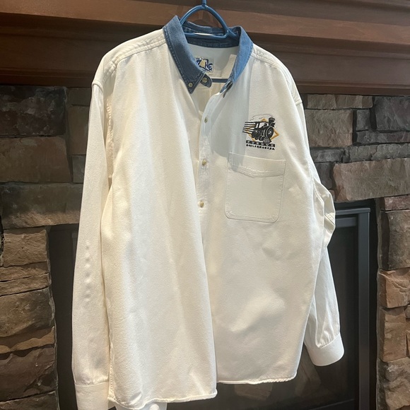 Purdue Oxford off-White Unisex Button-Down - Picture 10 of 12